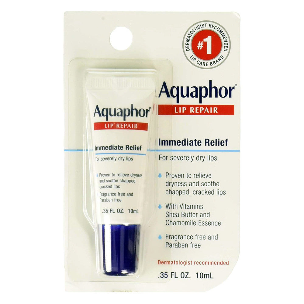 Aquaphor Lip Repair Ointment Immediate Relief, 0.35 Oz